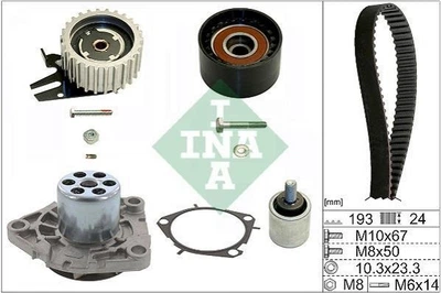 Комплект ГРМ INA 530 0619 30 Opel Astra, Insignia, Zafira 1334147, 1334153, 1334284