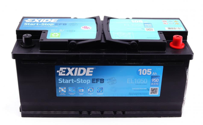 Аккумулятор EXIDE EL1050 Citroen Jumper; Peugeot Boxer; Fiat Ducato