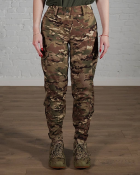 Жіночі військові штани тактичні SoftShell тришарові осінь/зима р. M Мультикам