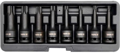 Zestaw nasadek udarowych YATO TORX T30-T80 kwadrat 1/2" 8 szt. (YT-1065)
