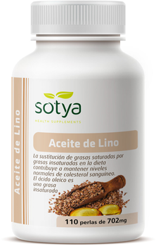 Дієтична добавка Sotya Aceite De Lino 702 мг 110 перлин (8427483010012)