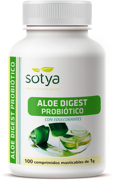 Дієтична добавка Sotya Aloe Digest Probiotico 100 жувальних таблеток (8427483000655)