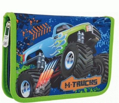 Пенал твердий одинарний HP-02 M-Trucks 20х14 х 3.5 см YES