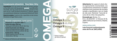 Дієтична добавка Sotya Omega 3,6,9 100 перлин(8427483910213)