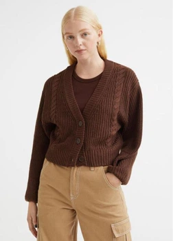 Кардиган коричневий M 1080845005 H&M