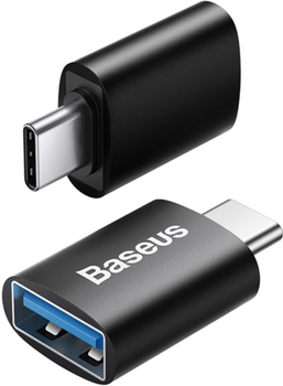 Adapter Baseus Ingenuity Series Mini OTG Adapter Type-C to USB-A 3.1 Czarny (ZJJQ000001)