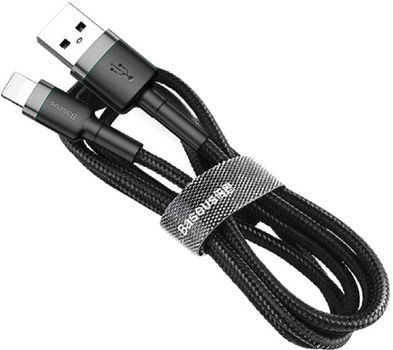 Кабель Baseus Cafule Cable USB for Lightning 2A 3 м Black+Grey (CALKLF-RG1)