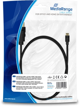 Kabel MediaRange HDMI do micro HDMI 1 m (MRCS146)