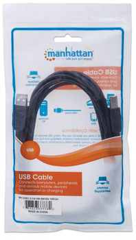 Kabel Manhattan USB 2.0 AM-BM 1.0 m (766623306218)