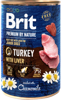 Влажный корм для собак Brit Premium Индюшатина с индюшиной печенью