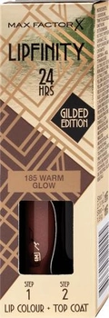 Стійка помада з бальзамом Max Factor Lipfinity Gilded Edition 185 Warm Glow 4.2 мл (3616305242495)