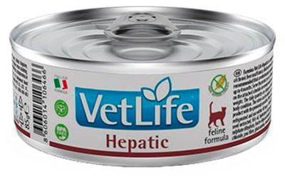 Вологий корм Farmina VetLife Hepatic для кошек усіх порід 85 г (PVT085010)