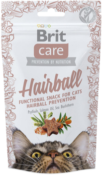 Лакомство для котов Brit Care Hairball с уткой 50 г (8595602521395)