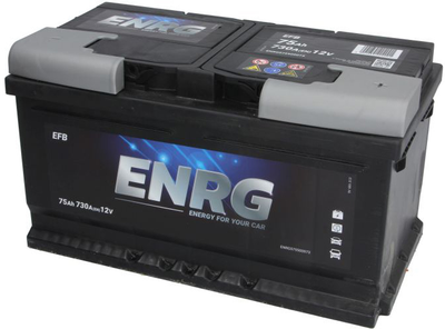Автомобильный аккумулятор ENRG Start&Stop EFB 12 В 75 А/час 730 А B13 (EN) (R+) 315 x 175 x 175 мм (ENRG575500073)
