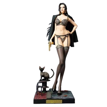 Фигурка Боа Хенкок Boa Hancock Большой куш One Piece с котом 50см (22978)