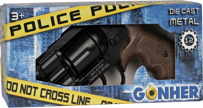 Револьвер Gonher Police Metal 12 патронів (8410982003869)