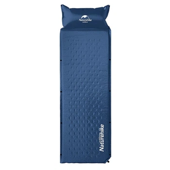 Самонадувний кемпінговий килимок Naturehike Mat with Pillow 25 мм NH15Q002-D Dark Blue