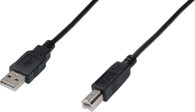Kabel Digitus Assmann USB 2.0 AM/BM 3 m Czarny (AK-300102-030-S)