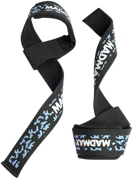 Лямки для тяги MadMax Camo Power Wrist Straps Camo/Light Blue (MFA-275-BLU-U)
