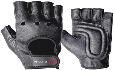 Рукавиці для фітнесу PowerPlay 1572 Чорні L (PP_1572_L_Black)