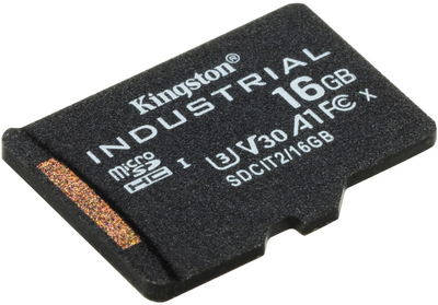 Карта пам'яті Kingston microSDHC 16GB Industrial Class 10 UHS-I V30 A1 (SDCIT2/16GBSP)