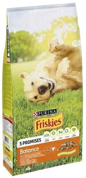 Sucha karma dla dorosłych psów Purina Friskies Balance Kurczak z warzywami 15 kg (8445291239555)