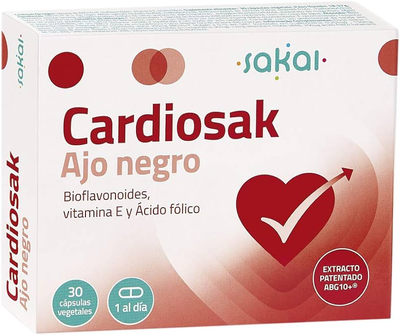 Suplement diety Sakai Cardiosak Ajo Negro 30 kapsułek (8423245260602)