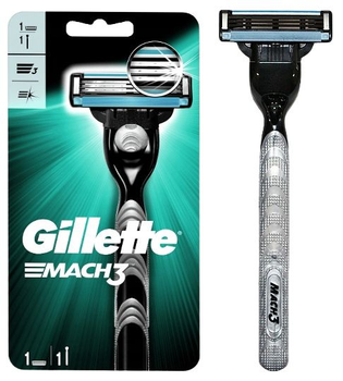 Чоловіча бритва Gillette Mach3 з 1 змінним картриджем (4902430862141)