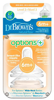 Соски Dr. Brown's Options Tetina Nivel 3 2 шт (72239317600)