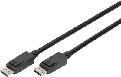 Kabel połączeniowy Digitus DisplayPort M/M w/lock UHD 8K Version 1.3/1.4 3 m (4016032450306)