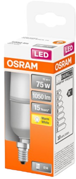 Лампа світлодіодна Osram LED Star Stick E14 10-75 W 1050 lm теплий (4058075428386)