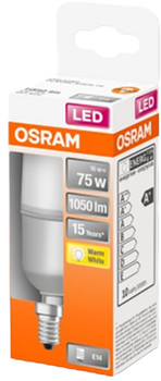 Żarówka Osram LED Star Stick E14 10-75 W 1050 lm ciepła (4058075428386)