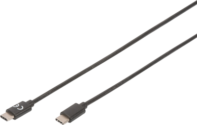 Kabel połączeniowy Digitus USB Type-C to C M/M 3A 480MB 2.0 Version czarny 2 m (4016032368939)