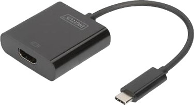 Adapter graficzny Digitus USB Type-C to HDMI 4K 30Hz czarny (4016032447528)