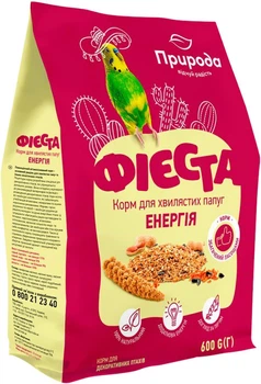 Корм Природа Фієста Енергія для хвилястих папуг, 600 г (4823082413812)