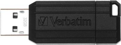 Флеш пам'ять USB Verbatim PinStripe USB 32GB Black (0023942490647)