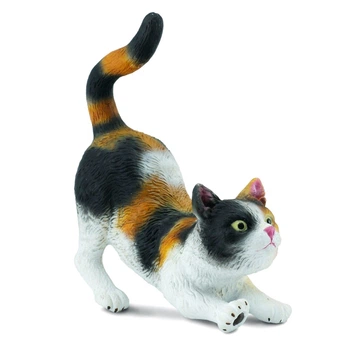 Кошка триколірна потягується Collecta 88491