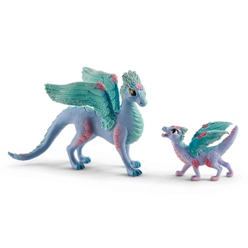 Квіткові мама-дракон та малюк-дракон Schleich 70592