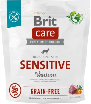 Сухий корм гіпоалергенний з олениною для собак всіх порід Brit Care Sensitive All Breed