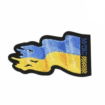 M-Tac нашивка прапор України бойовий реверс (вишивка) Black