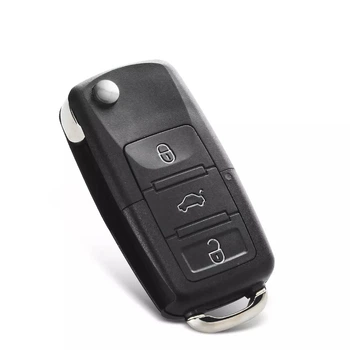 Корпус викидного ключа для Skoda 3 кнопки Без леза Galakeys (14-16)