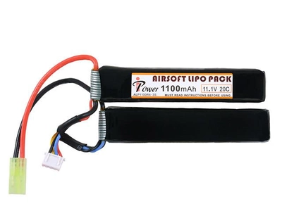 Акумулятор тип нунчаки Li-Po 1100mAh 11,1V 20C [IPower] (для страйкбола)