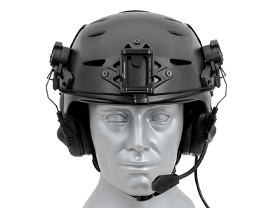 M32H Активные наушники с микрофоном на шлем FAST - BK EARMOR