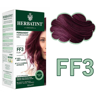 Żel-farba do włosów z utleniaczem Herbatint FF3 Plum 150 ml (8016744805384)