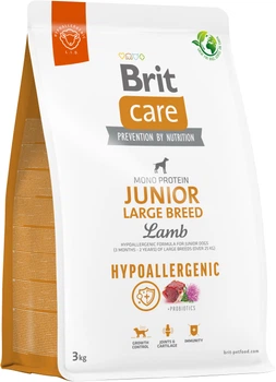 Сухий корм для цуценят і молодих собак великих порід Brit Care Junior Large Breed Lamb&Rice