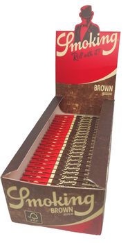 Половина блоку сигаретного паперу Smoking Regular Brown 25 стиків