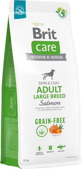 Корм для собак больших пород Brit Care Dog Grain-free Adult Large Breed беззерновой с лососем 12 кг (8595602558896)