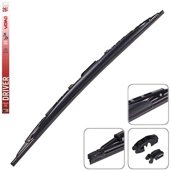 Щітки склоочисника каркасні зі спойлером VOIN 26"-650мм (TP605SWS-26") DRIVER (VD-26650) ​