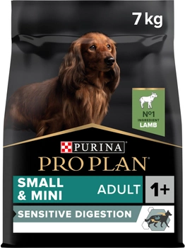Сухий корм PRO PLAN Small&Mini Adult 1+ Sensitive Digestion для дорослих собак дрібних порід з чутливим травленням, з ягням 7 кг (7613036611329)