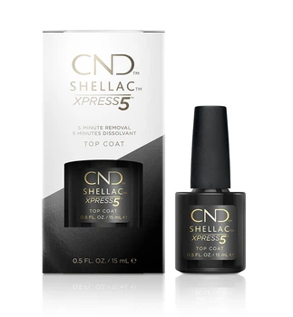 Быстрорастворимый закрепитель CND Shellac Xpress 5 Top Coat 15 мл
